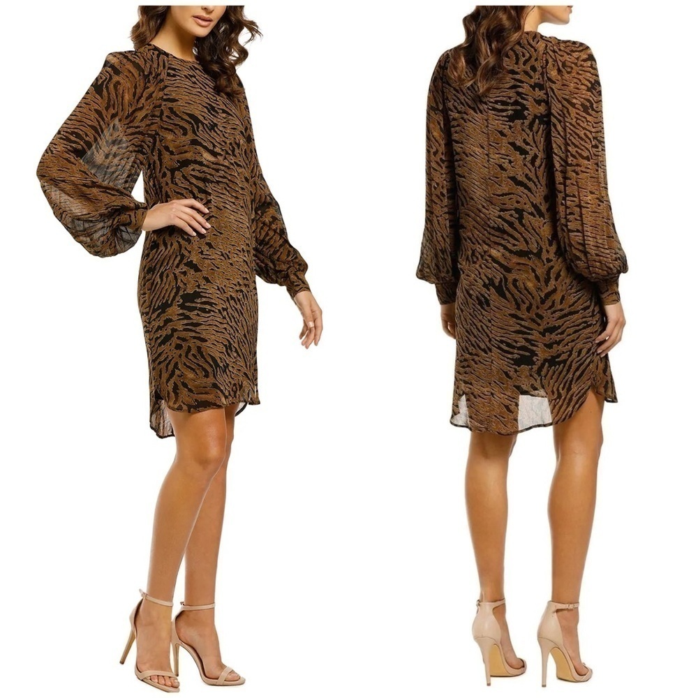 GANNI Tiger Print Dress